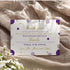 Paper Clever Party Purple and Gold Baby Shower Thank You Cards with Envelopes, 15 Pack