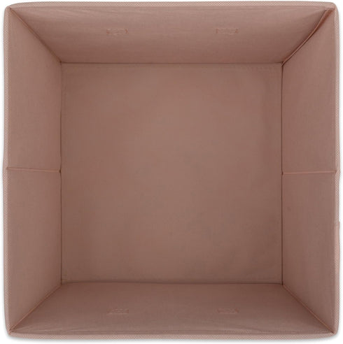 DII Non Woven Fabric Storage Bin Collection, Collapsible Organizer Cube, Small Set, 13x13x13", Millennial Pink