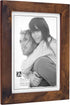 Malden 5x7 Picture Frame - Wide Real Wood Molding with Real Glass - Stonewashed Walnut
