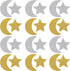 400 Pieces Glitter Star and Moon Paper Confetti - Double Side Table Paper Sequin for Wedding Birthday Party Decor