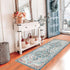 Pauwer Farmhouse Runner Rug 2x6 Kitchen Rugs Washable Non Slip Hallway Runner Rug Soft Fluffy Low Pile Carpet, Grey
