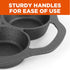 Commercial CHEF Cast Iron Biscuit Pan - Pre-seasoned Cookware for Muffins & Scones