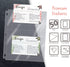 Better Kitchen Products Recipe Card Protective Sheets for 4" x 6" Cards, 50 Pack, Heavyweight, Fits Standard Binder