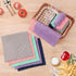 Homaxy 12 Pack Kitchen Dish Cloths, 10 x 10 Inches, Purple, Super Soft and Absorbent Coral Velvet Cleaning Cloths.