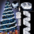 Vimorg Christmas Decorations - 2.5Inch x 66Ft 200 Led Christmas Tree Ribbon Lights