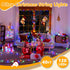 120LED 40FT 8 Ollny Christmas Lights, Waterproof Connectable String Lights with Timer Modes, Multicolor Plug in Fairy