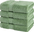 Sets, 4 600 100% 13x13 inches American Soft Linen Salem Washcloth Piece Luxury GSM Cotton Washcloths for Bathroom
