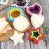 Sandwich Cutter and Sealer, Round Heart Star 3Pcs Shapes Decruster Press Mold + 8pcs Mini Vegetable Cookie Cutters