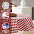 Newbridge 60 x 84 Inch Oval Vinyl Tablecloth - Bistro Tavern Check, Indoor Outdoor Cover for Picnic, Barbecue