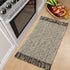 Collive Small Bathroom Rug, 2x3 Hand-Woven Low Profile Entryway Rug, Cotton Reversible Washable Decor
