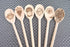 Mini 8-Inch Wooden Spoons Set of 6, Oval Mixing Spoons for Baking, Stirring - Natural Beechwood Sauce Spoons