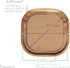4.13 Inch, Set 6, S1EGAN Acacia Wood Coasters for Drinks, of Squircles Insulation and Absorbent Cork Stackable Cup