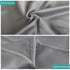 2 Pack Zipped Satin Pillowcases for Hair and Skin, Silky Soft (20"x30"), Dark Grey