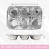 PLASTICPRO Aluminum Foil Muffin Pans, Reusable and Disposable, Holds 6 Cupcakes/Muffins, Pack of 10