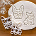 Set of 2 French Bulldog Cookie Cutters, Body & Face Designs, 2 Pieces by Bakerlogy