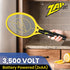 Zap It Electric Fly Swatter Racket & Mosquito Zapper - High Duty Battery Powered 3,500 Volt Electric Bug Zapper Racket - Fly Swatter Electric - Fly Killer Fly Swatter for Indoors (2 AA Included)