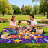 Waterproof,80"x 80"Foldable 6-8 Extra Large Picnic Blanket Machine Washable Beach Blankets,Outdoor Blanket