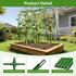 47.2x47.2 X21.6) Cucumber Trellis for Raised Bed,U-Shape Garden Trellis for Climbing Plants Outdoor, Metal Arch
