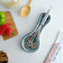 Handmade Spoon Rest, Ceramic Spoon Rest for Stove Top, 10" Dishwasher Safe Spoon Holder for Kitchen Counter,