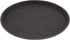 G.E.T. NS-1100-BK BPA-Free Non-Slip Plastic Round Serving Tray, 11", Black