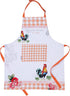 AMOUR INFINI Women s Cotton Aprons with Pocket, Adjustable Strap and Waist Ties, Washable for Baking, Cooking,