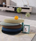 Sigmat Memory Foam Seat Cushion, Anti-slip Soft Round Stool Cushion, Chair Pad 16 Inch, Camel