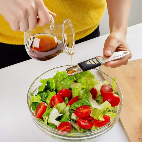 KitchenArt Pro Adjust-A-Teaspoon, Satin, Black