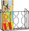Simple Houseware Wall Door Mount Kitchen Wrap Organizer Rack in Black
