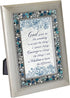 Cottage Garden God Grant Me Serenity Brushed Silvertone Photo Frame with Easel Back