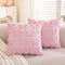TAOSON Pack of 2,Valentines Day Decoration Pink Cute Bow Soft Plush Faux Fur