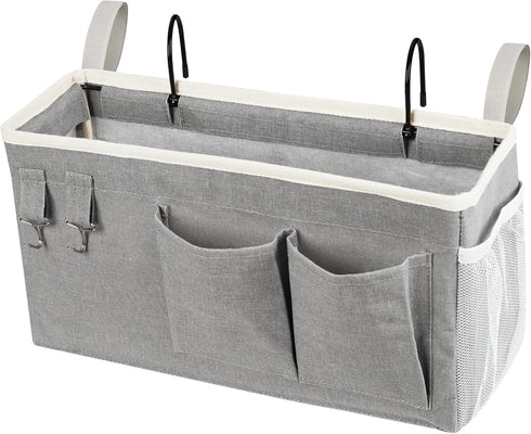 Loghot Bedside Caddy/Bedside Storage Bag Hanging Organizer for Bunk and Hospital Beds,Dorm Rooms Bed Rails,Can be