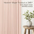 Pinch 84 Inch 2 Light Pink Linen Curtains Pleated Length Panels for Nursery Baby Girls Bedroom Semi Sheer Light