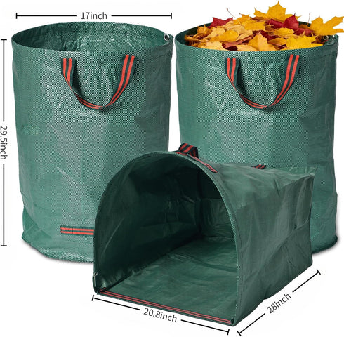 VBWSL 1pc 52-gallon 2pc 79-gallon, trimming, yard waste bags, and suitable for grass clippings, fallen leaves, tree