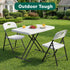 30in Folding Table, Portable Picnic Table with Adjustable Height, Foldable TV Tray Table & Laptop Desk for Small