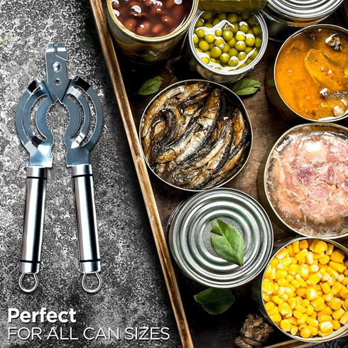 Multifunctional Jar Opener, Stainless Steel Lid Opener for Weak Hands, Beer Bottle Opener for Seniors and Children