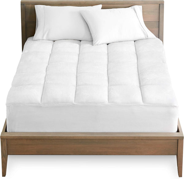 Bare Home Twin XL Mattress Pad - Pillow Top Reversible, Soft Cooling Breathable Mattress Protector
