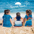 SUN CUBE Kids Changing Robe Surf Poncho, Kids Beach Towels for Teens, Microfiber Hooded Wearable Swim Towel Boys Girls
