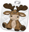 3D Rose Cute Sitting Moose Illustration Pot Holder, 8 x 8