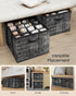 Closet, 16 16.5 16.5 12.5 Inches, ULSP601B01 SONGMICS Shoe Organizer for Shoe Storage Box with Clear Lid, Foldable