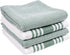 KAF Home Kitchen Towels, Set of 4 Absorbent, Durable and Soft Towels - Perfect for Kitchen Messes and Drying Dishes, 18