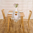 Winotic 90 inches 16 90) White Beige Floral Lace Table Runner Dresser Scarf Long for Kitchen Dining Coffee Table