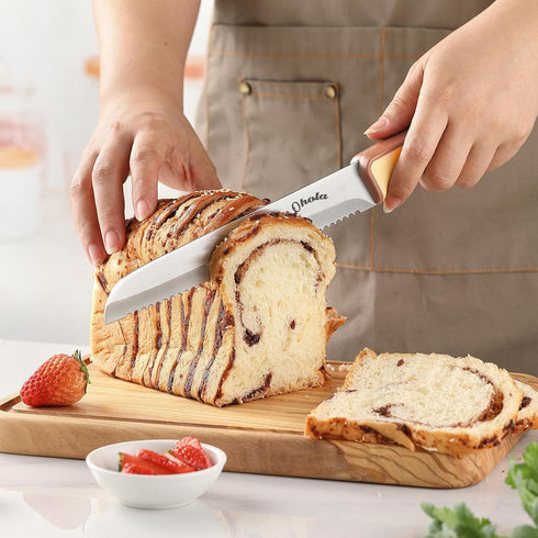 Ohola KITCHEN SUPPLIES 8 inch Bread Knife, Ohola Serrated Bread Knife for Homemade Bread, Bread Cutter for Slicing