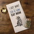 Primitives by Kathy 33139 Screen-Printed Dish Towel - 18 x 26-Inches, Just Want to Be a Cat Mom