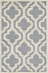 SAFAVIEH Cambridge Collection 2' x 3' Silver / Ivory CAM132D Handmade Moroccan