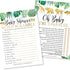 Hadley Designs Hilarious Baby Shower Games Set – 25 Double-Sided Cards for 25 Guests, Word Scramble, True or False
