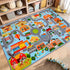 DINSUMRUG (59X39.4 INCH, Car Rug for Kids, Car Play Mat Carpet, Extra Non-Slip Traffic Road Rug for Kids, City Map