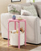 TUTOTAK Small Side Table, Oval End Table, Night Stand, Bedside Table, Sofa