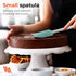 M KITCHEN Silicone Spatula Set, Heat Resistant & BPA Free, 4 Piece Nonstick Rubber Spatulas for Cooking and Baking