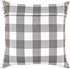 DII Decorative Square Throw Pillow Cover Collection, Cotton, Machine Washable, 18x18, Gray Gingham, 4 Piece