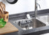 SunnyPoint Deluxe Kitchen & Bathroom Sink Sponge Holder Organizer - NeverRust, Adhesive Mount, 7.4 x 3.3 x 2.75 Inch,